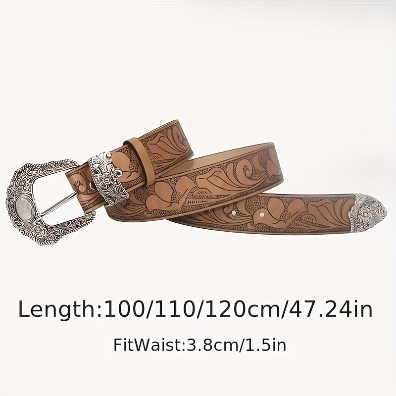 Wide PU Leather Belt – Punk Cowgirl Style Workoutry