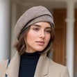 Vintage Wool Blend Beret – Checkered Elegance Workoutry