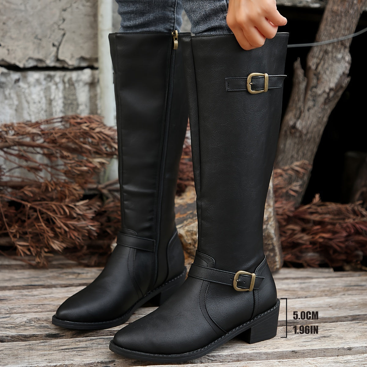 High Tube Winter Boots – Pointed Toe & Side Zip Bianca Australia