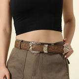 Wide PU Leather Belt – Punk Cowgirl Style Workoutry