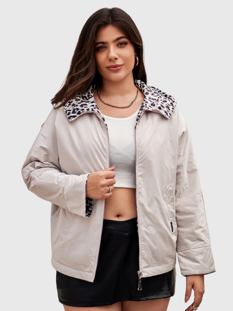 Liora | Reversible Leopard Hooded Puffer Bianca Australia