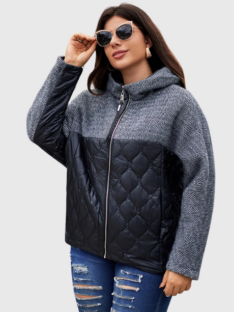 Vera | Quilted Hooded Parka – Plus Size Comfort Bianca Australia