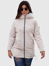 Nella | Reversible Quilted Hooded Parka Bianca Australia