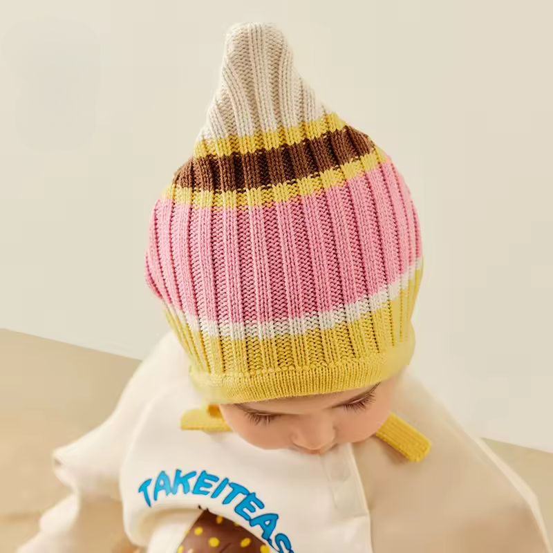 Colourblock Kids Beanie with Earflaps Bianca Australia
