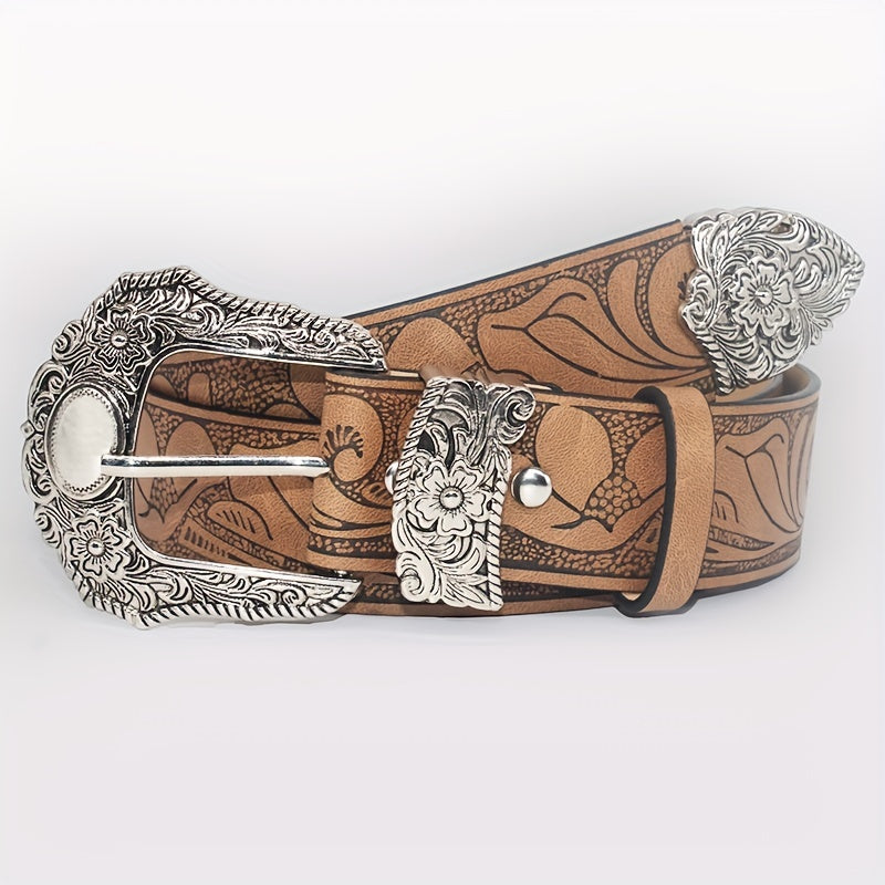 Wide PU Leather Belt – Punk Cowgirl Style Workoutry
