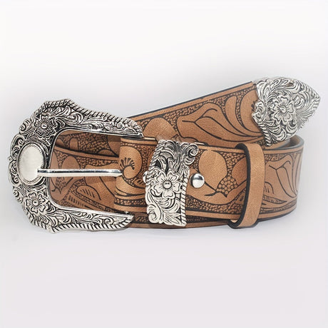 Wide PU Leather Belt – Punk Cowgirl Style Workoutry