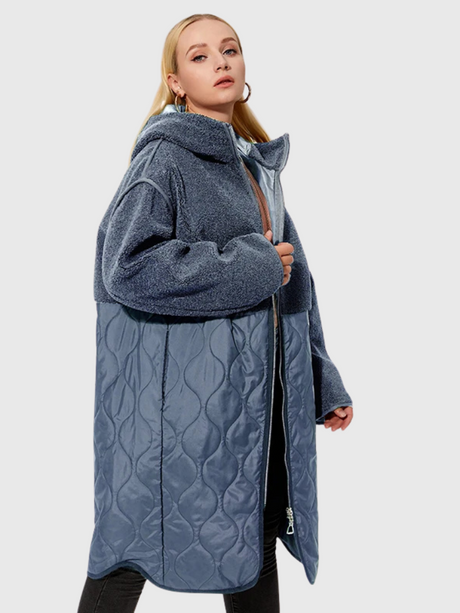 Nora | Plus Size Faux Fur Hooded Coat Bianca Australia