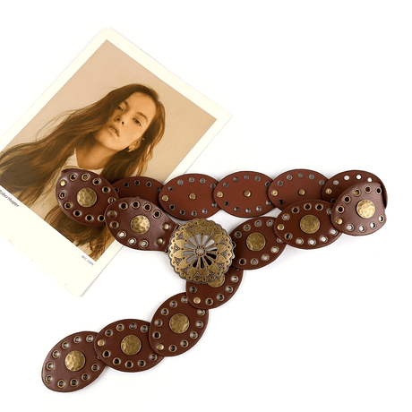 Vintage Western Metal Belt Workoutry