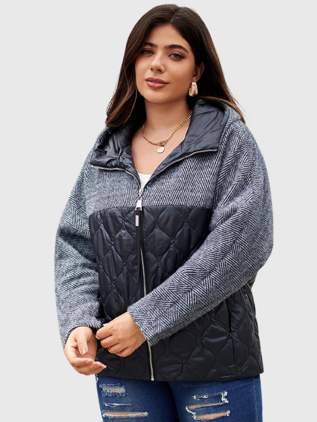 Vera | Quilted Hooded Parka – Plus Size Comfort Bianca Australia