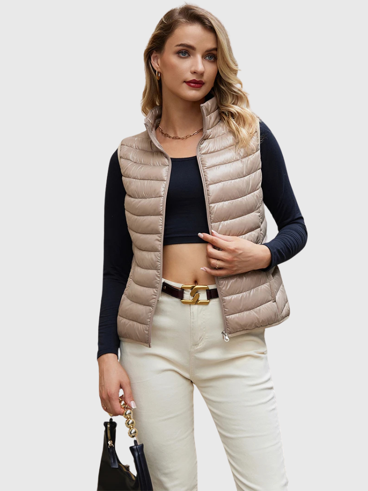 Lina | Ultra-Light Down Quilted Vest Bianca Australia
