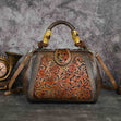 Handcrafted Vintage Embossed Leather Bag Workoutry