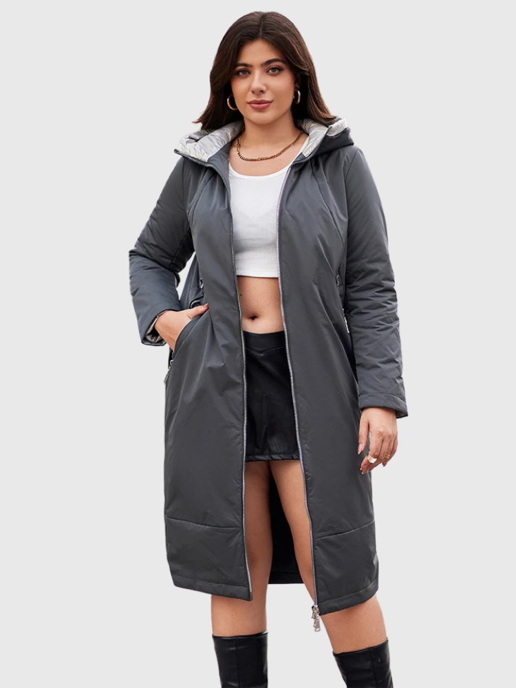 Astrid | Long Hooded Padded Parka Bianca Australia