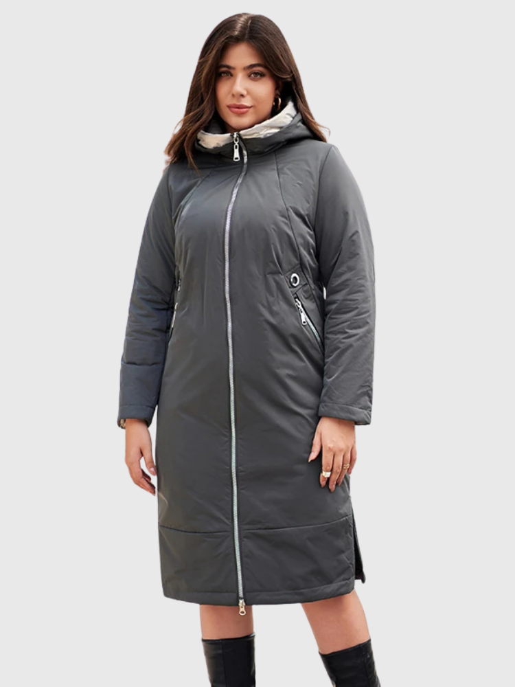 Astrid | Long Hooded Padded Parka Bianca Australia