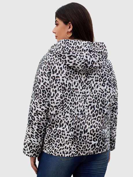 Liora | Reversible Leopard Hooded Puffer Bianca Australia