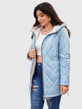 Nella | Reversible Quilted Hooded Parka Bianca Australia