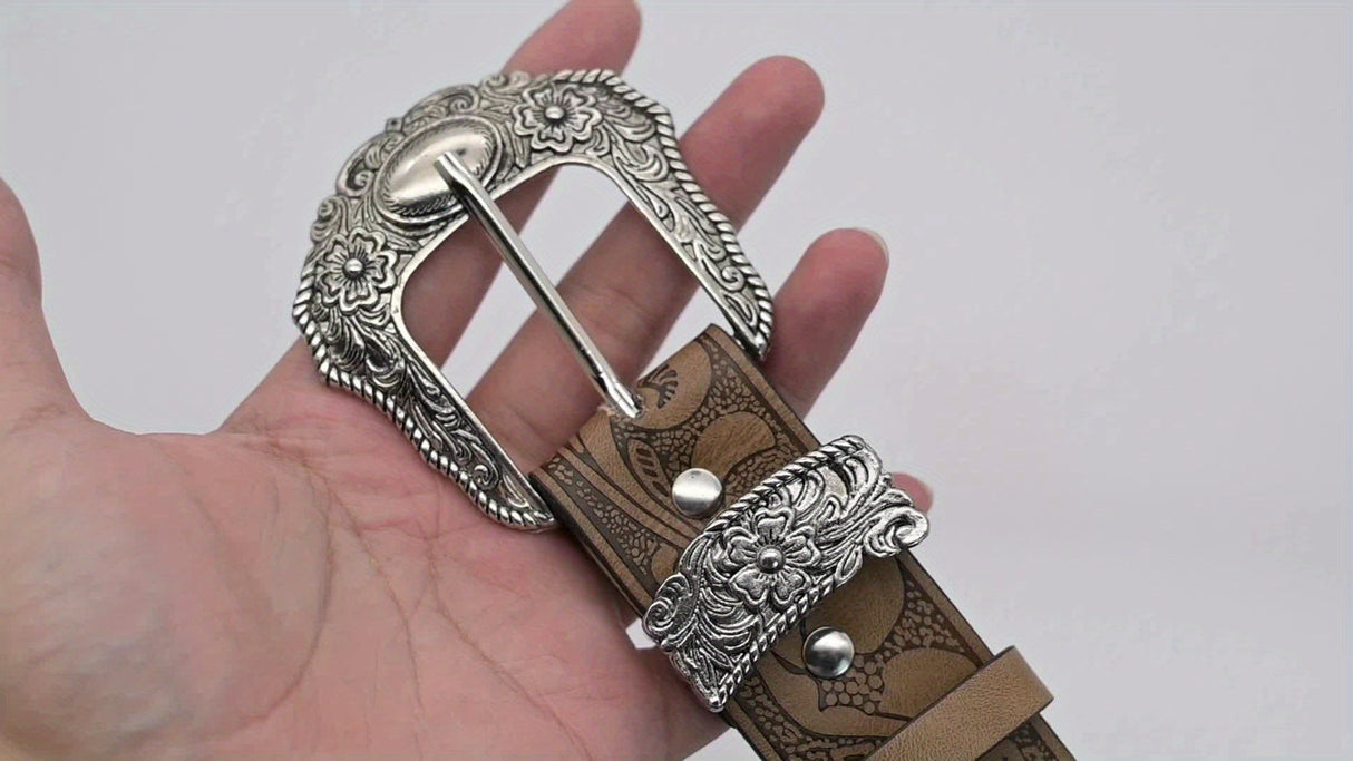 Wide PU Leather Belt – Punk Cowgirl Style Workoutry
