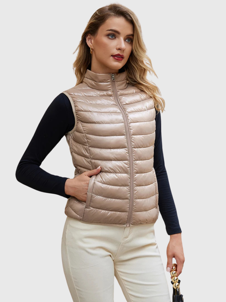 Lina | Ultra-Light Down Quilted Vest Bianca Australia