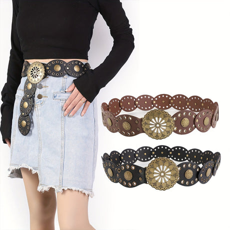 Vintage Western Metal Belt Workoutry
