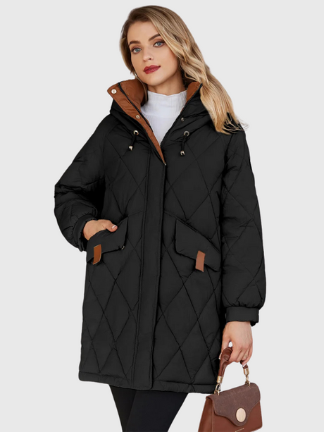 Naya | Long Hooded Quilted Puffer Coat Bianca Australia