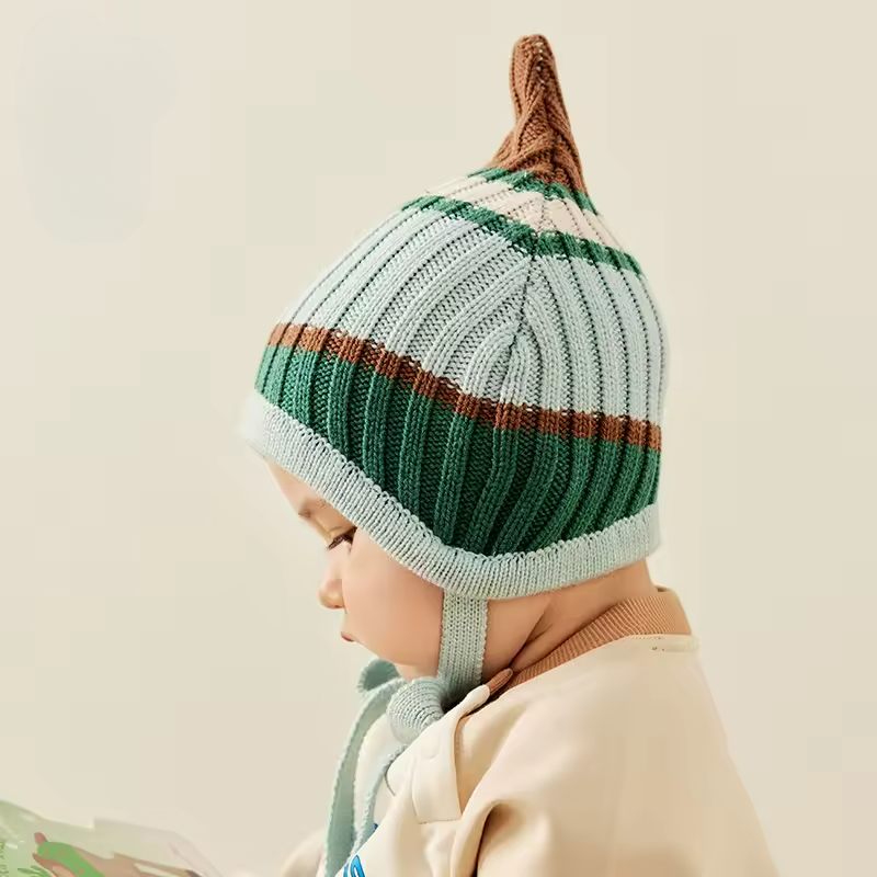Colourblock Kids Beanie with Earflaps Bianca Australia