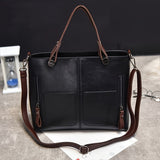 Vintage Leather Work Tote – Multi-Pocket Shoulder Bag Workoutry