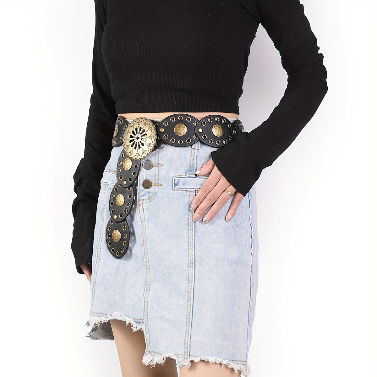 Vintage Western Metal Belt Workoutry