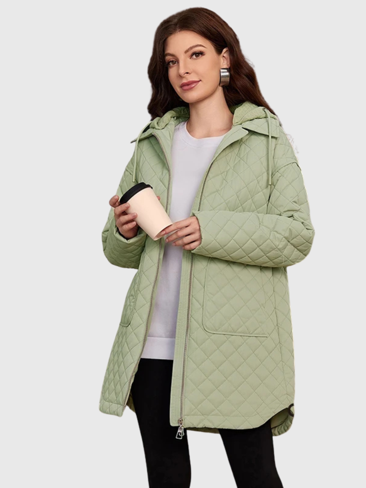 Tessa | Mid-Length Hooded Puffer Coat Bianca Australia