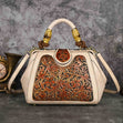 Handcrafted Vintage Embossed Leather Bag Workoutry