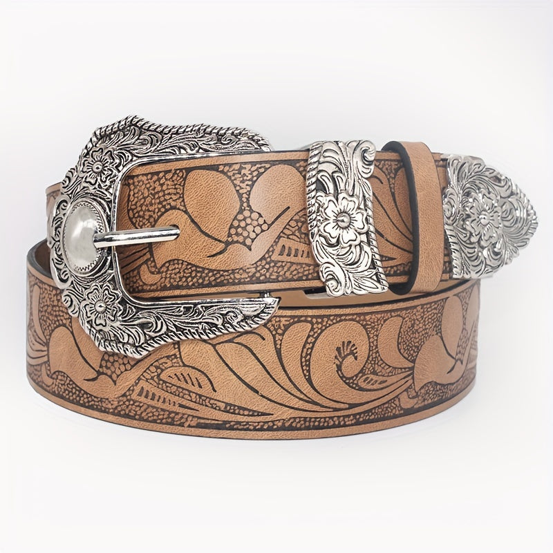 Wide PU Leather Belt – Punk Cowgirl Style Workoutry
