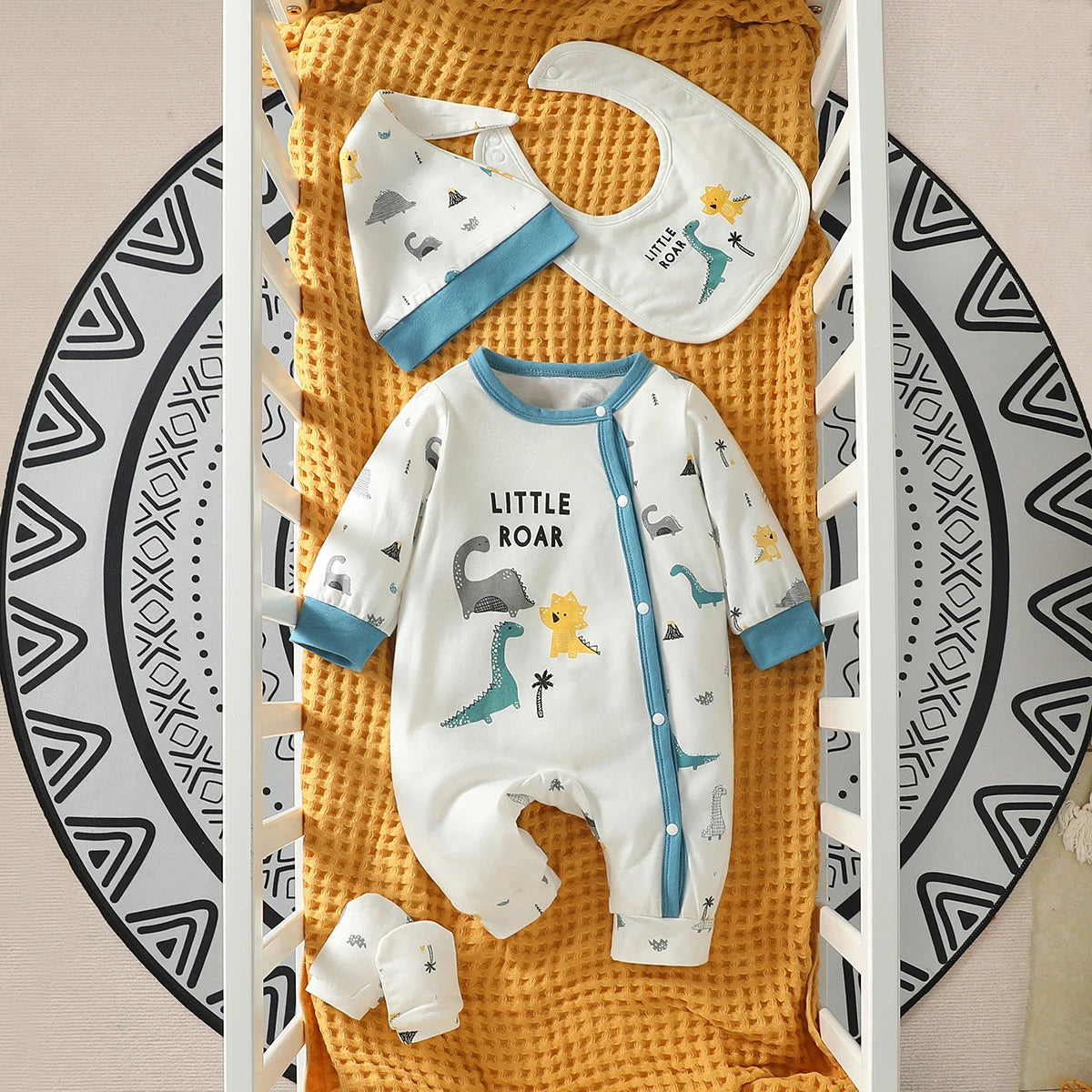 4-Piece Baby Outfit Set – Animal Print & Essentials Bianca Australia