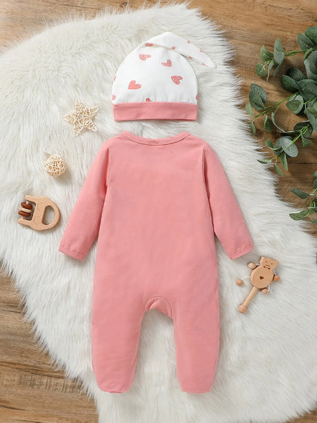 Baby Heart Romper Set – Soft 2-Piece for Girls - Bianca Australia