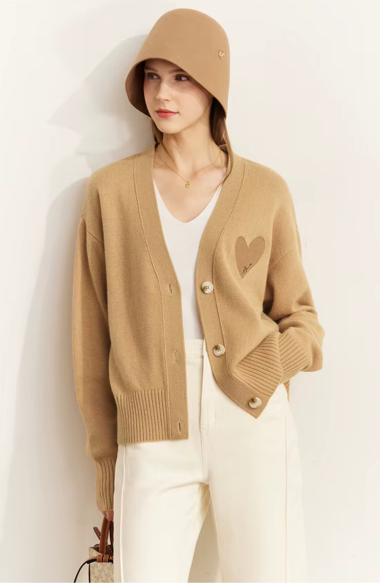 Amaya Embroidered Wool Cardigan 1
