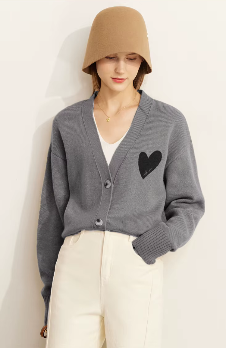 Amaya Embroidered Wool Cardigan 2