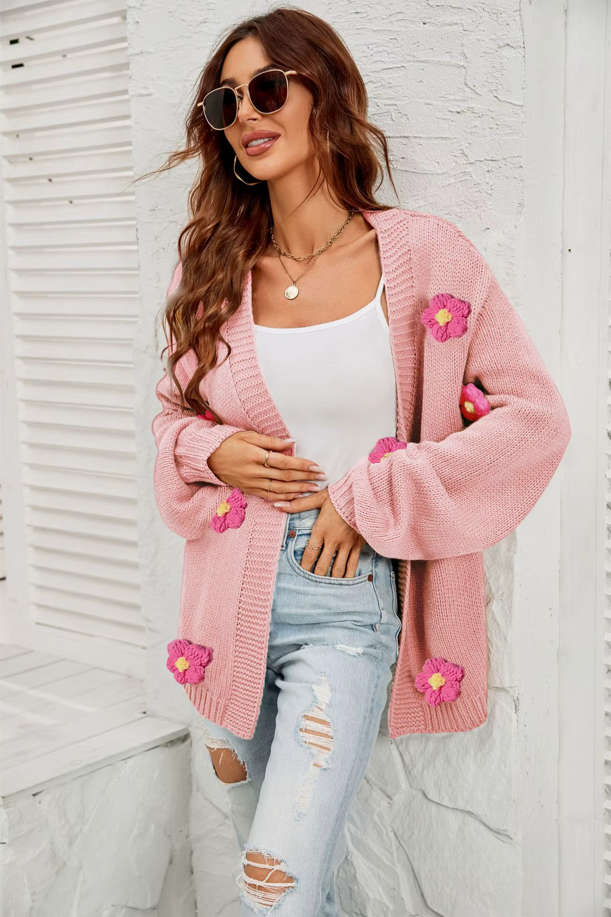 Aurora Lantern Sleeve Cardigan 4