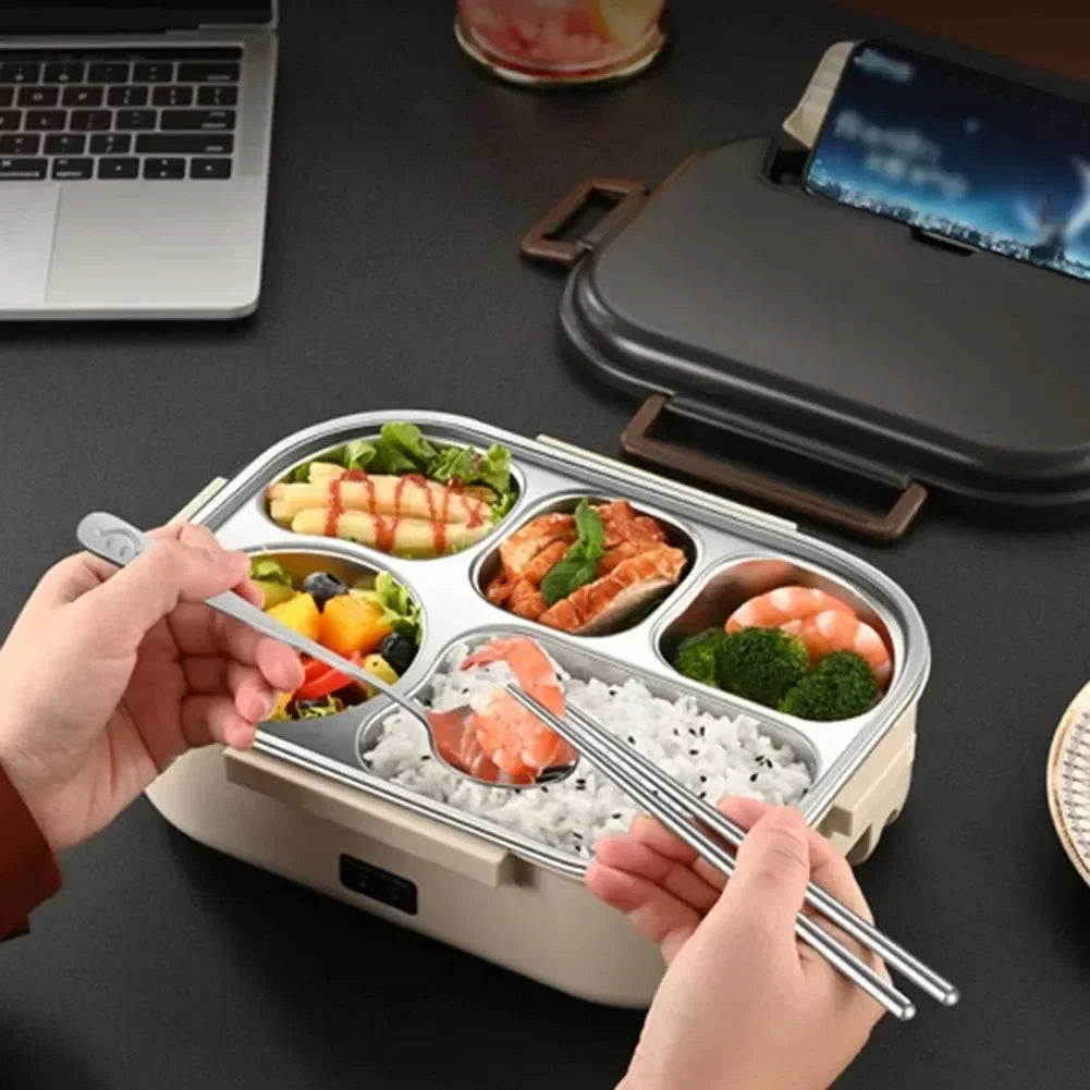 Bento Box Stainless Steel Open