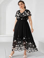 Black Boho Floral Maxi Dress