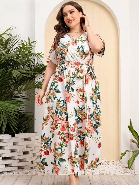 Bloom Bliss Plus Size Maxi Dress 1