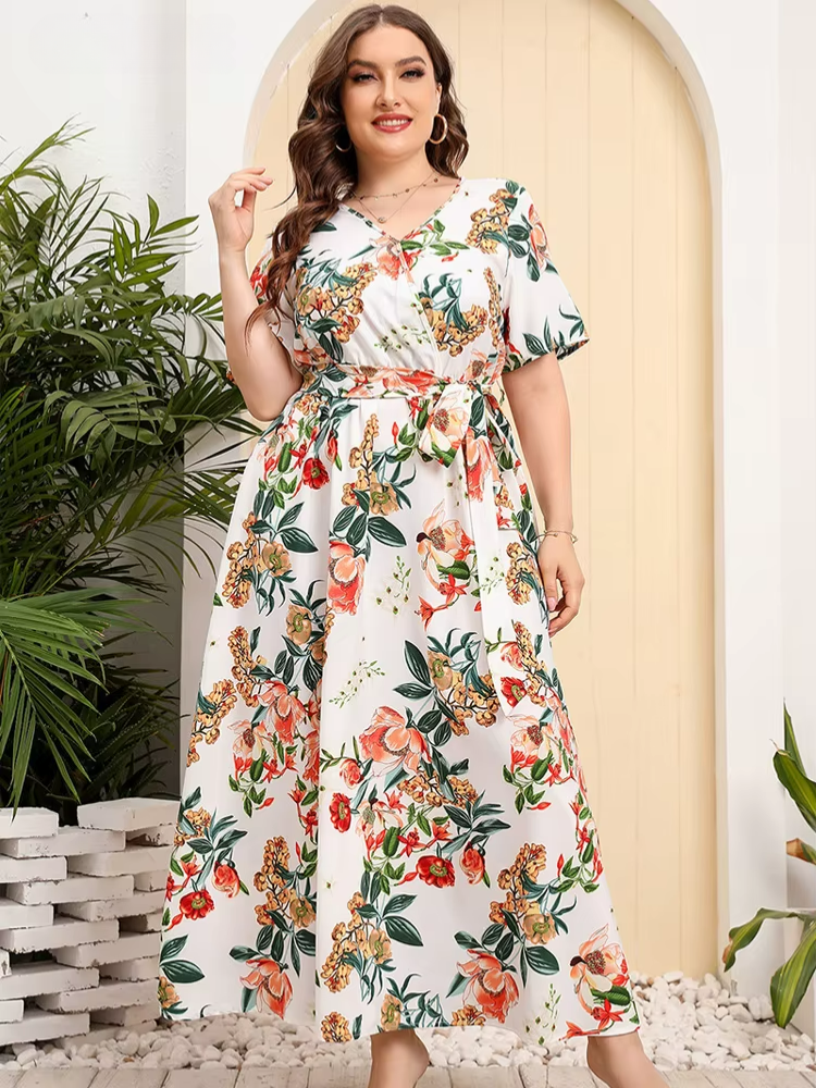 Bloom Bliss Plus Size Maxi Dress 2