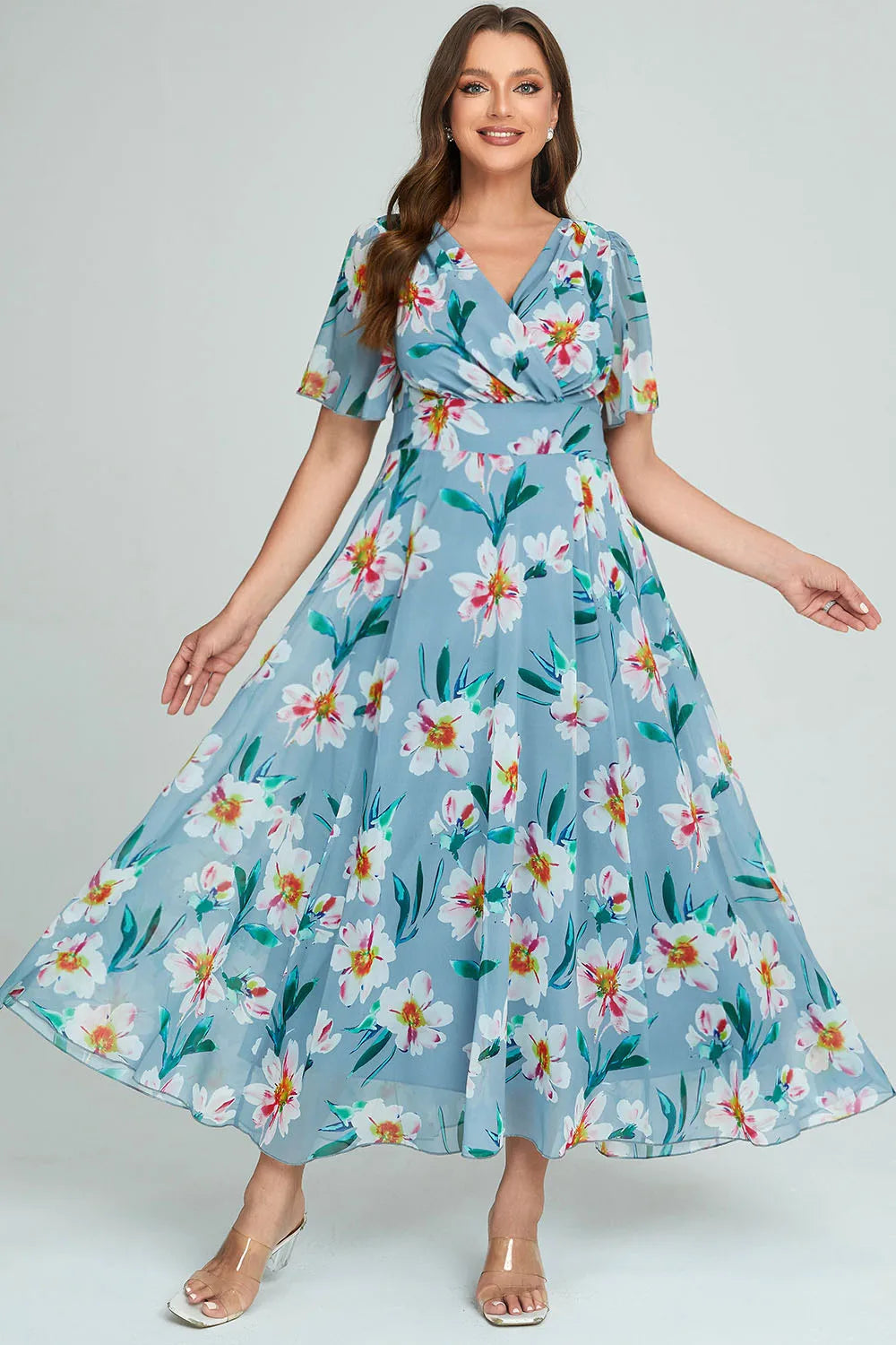 Boho Vintage Floral Maxi Dress