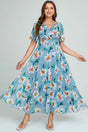 Boho Vintage Floral Maxi Dress