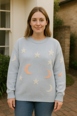 Lea | Cute Print Sweater Oversize Bianca Australia