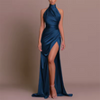 Elegant Sleeveless Slit Maxi Dress with Hidden Pocket 3