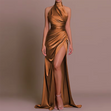 Elegant Sleeveless Slit Maxi Dress with Hidden Pocket 5
