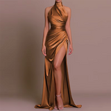 Elegant Sleeveless Slit Maxi Dress with Hidden Pocket 5