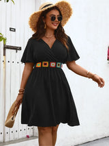 Embroidered Ruffle Mini Dress 2