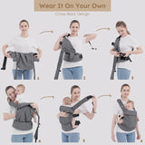 Ergonomic Baby Carrier Wrap – Cotton Cross-Back Support 3