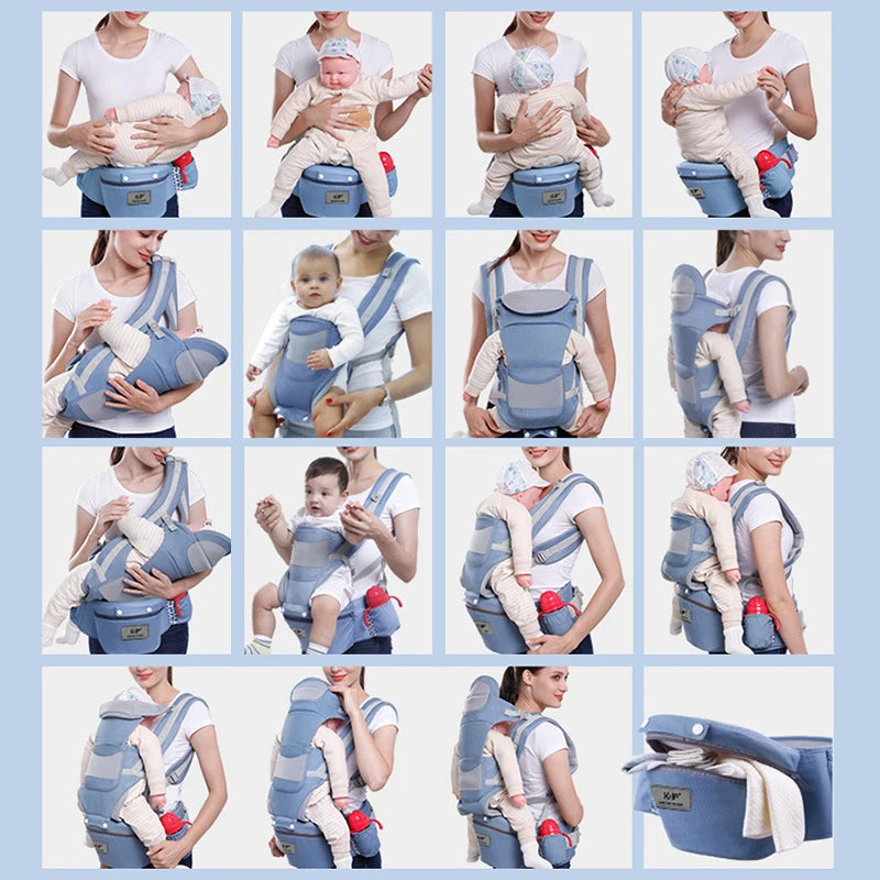 Ergonomic Baby Hipseat Carrier – Front and Back Backpack 1