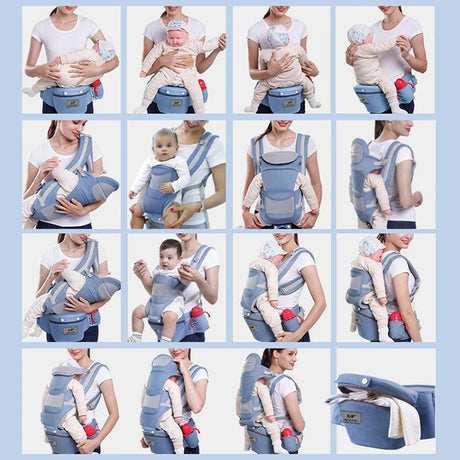 Ergonomic Baby Hipseat Carrier – Front and Back Backpack 1