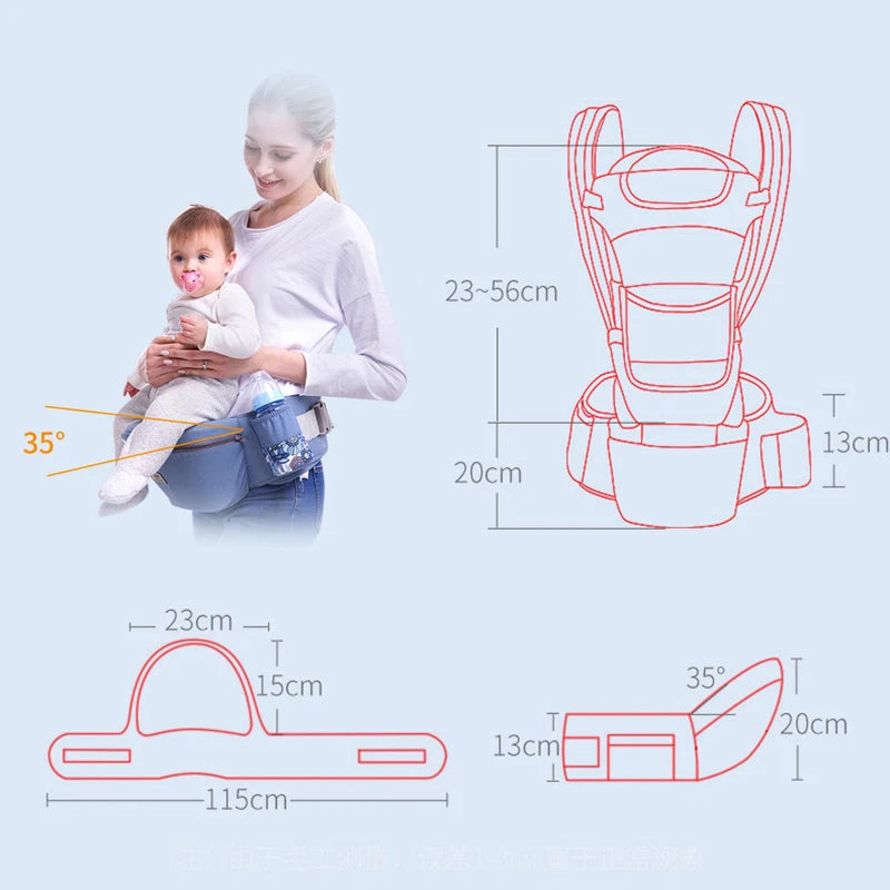 Ergonomic Baby Hipseat Carrier – Front and Back Backpack 3