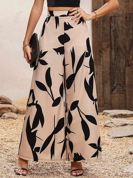 Faith Leaves Wide-Leg Pants 1